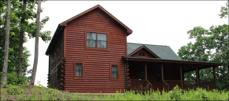 Professional Log Home Borate Application  Russell County, Alabama