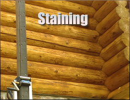  Russell County, Alabama Log Home Staining